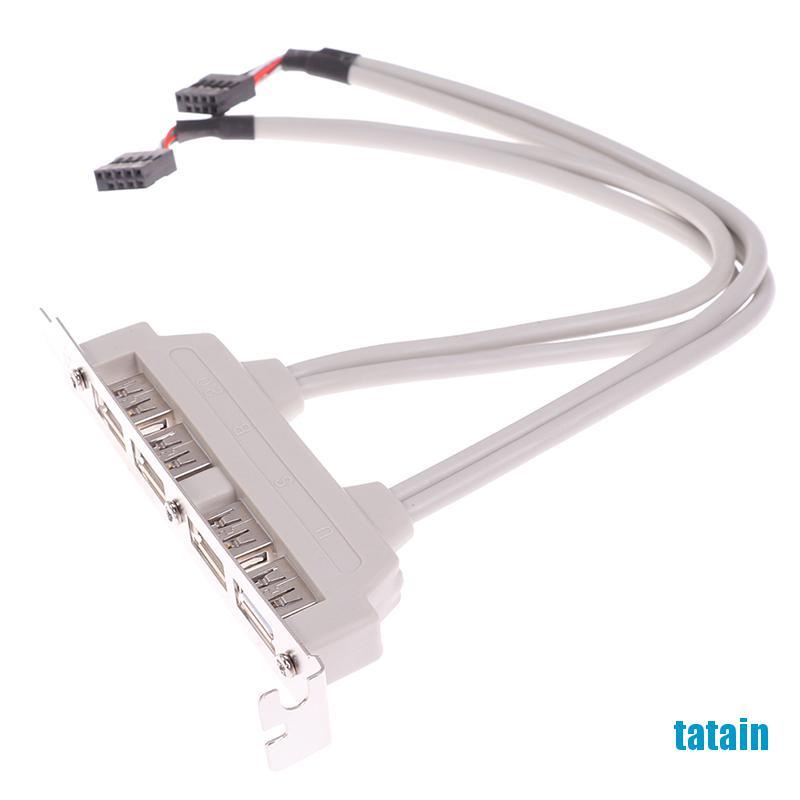 Dây Cáp Nối Dài 4 Cổng Usb 2.0 Sang 9 Pin Cho Bảng Điều Khiển Pc