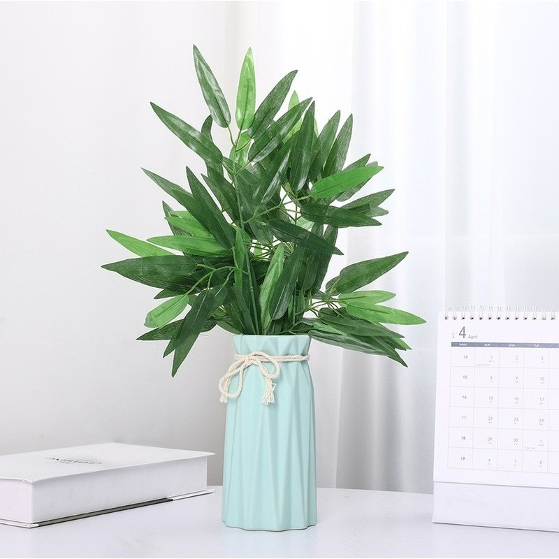 Set 3 Nhánh Cây Tre Giả Bằng Vải Lụa Dùng Trang Trí Nhà/Văn Phòng/Sân Vườn/Văn Phòng