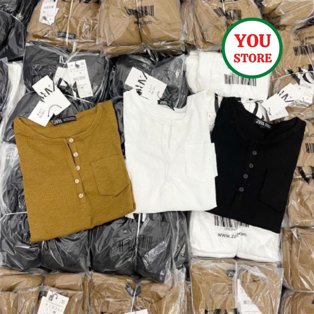Áo Bozip Nữ Dài Tay Khuy Ngực 3 Màu Chất Mềm Không Nhăn Mã 672 You Store