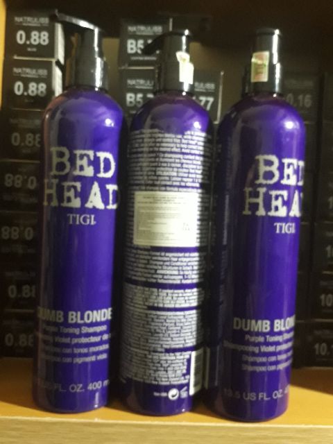 DẦU GỘI TÍM TIGI BEDHEAD BLONDE SILVER USA 400ML KHỬ ÁNH VÀNG CHO TÓC