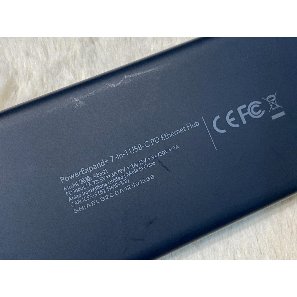 Bộ chuyển đổi Anker USB-C 7-in-1 USB-C PD Ethernet Hub A8352