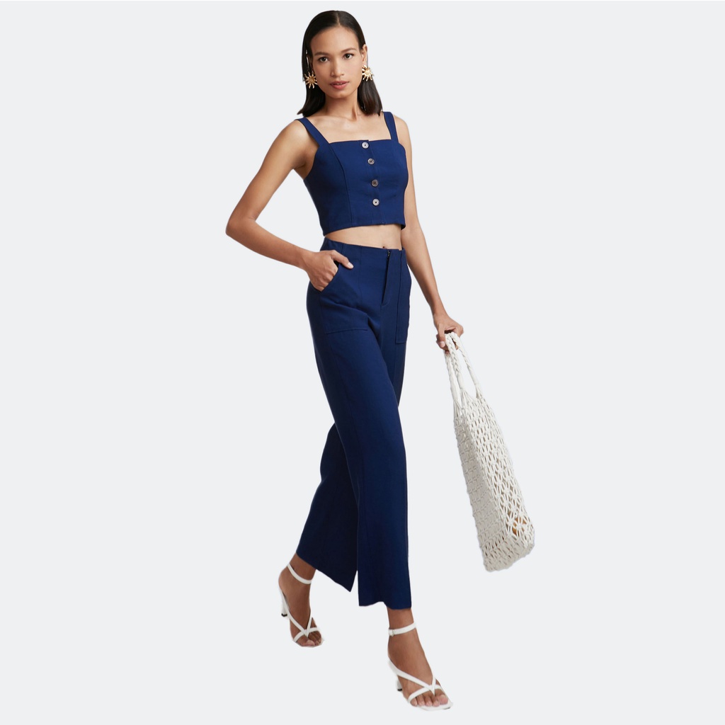 N&amp;M Set áo và quần linen thời trang nữ dài 2104124