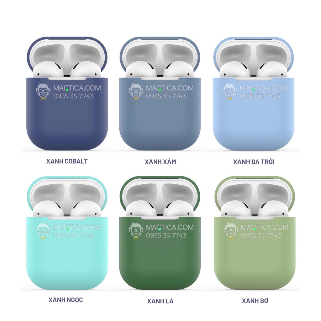 Vỏ Hộp Bảo Vệ Tai Nghe Airpod Case Silicon - Nhiều Màu