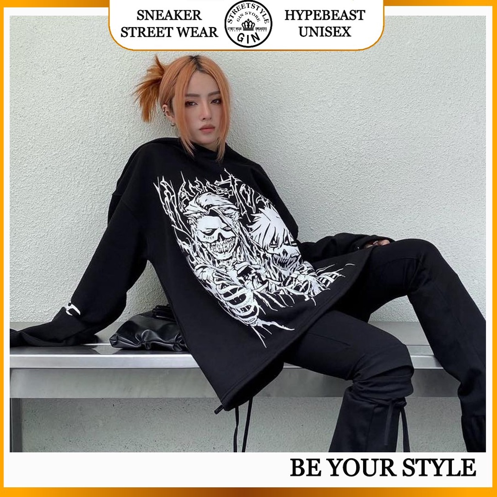 Áo hoodie VAH studio monster Áo khoác nỉ hoodie vah.studio chất nỉ bông hàng vah chính hãng - Gin Store