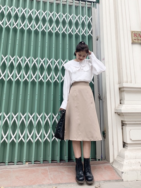 Chân váy dài cạp 3 màu ( size s,m)