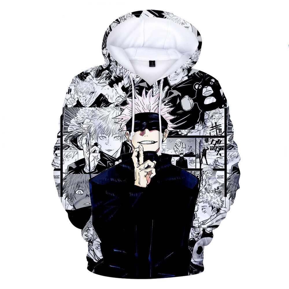 Áo Hoodie In Họa Tiết 3d Anime Jujutsu Kaisen