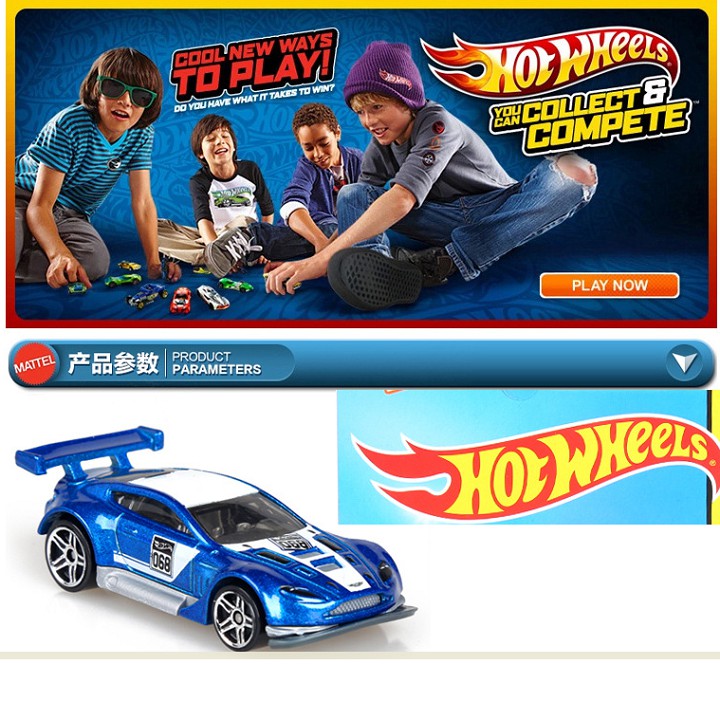 Đồ chơi trẻ em xe ô tô Hot wheels bằng kim loại hàng nhập