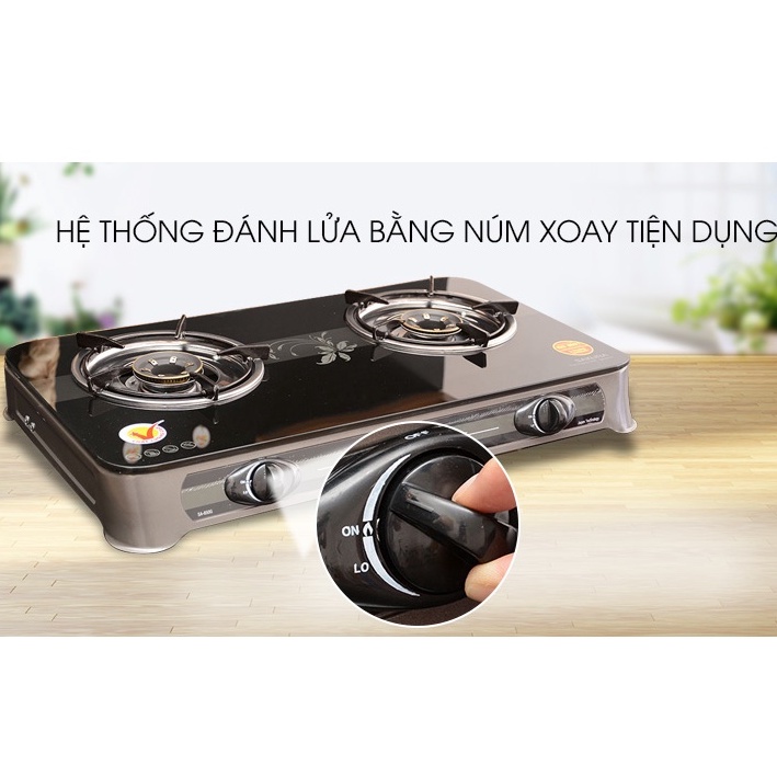 Bếp ga đôi Sakura SA-650G Hàng trưng bày +Tặng dây gas-bếp tốt tiết kiệm gas