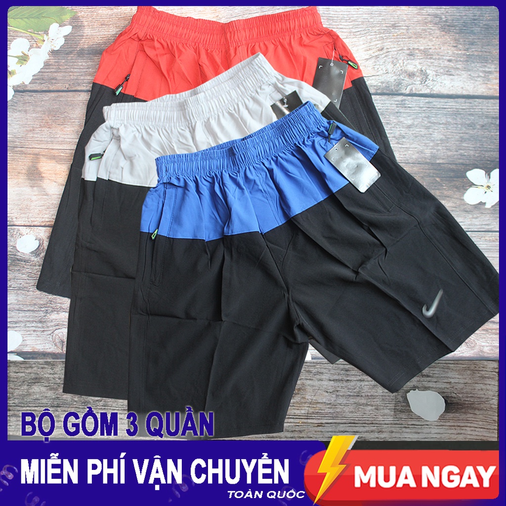COMBO 3 Quần đùi Thể Thao Nam - Vải DÙ L.1