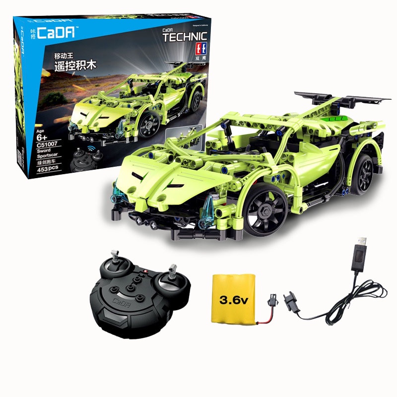 Đồ Chơi Lắp ráp kiểu lego Siêu Xe Điều Khiển Từ Xa SuperSports Car Lamborghini C51007 với 453 Mảnh Ghép