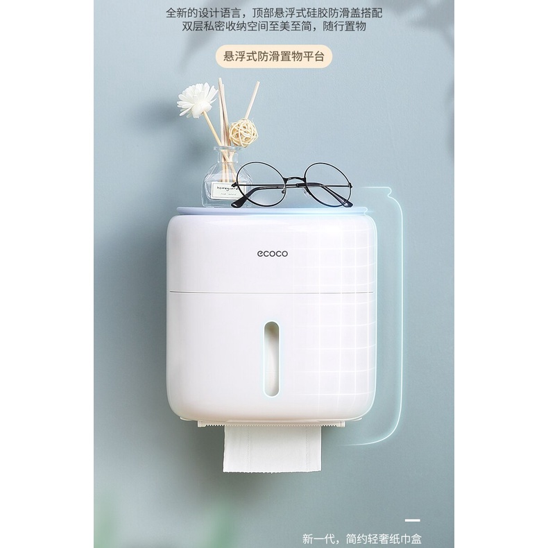 Hộp đựng giấy vệ sinh gắn tường đa năng tiện lợi