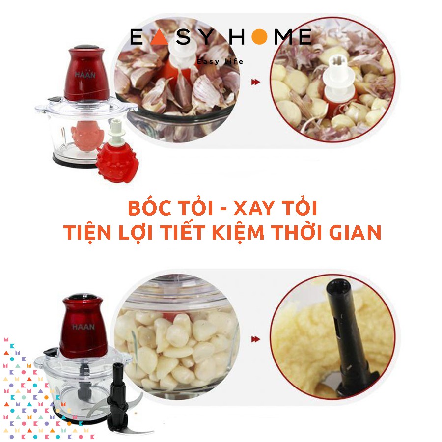 Máy Xay Tỏi Ớt Đa Năng Mini ⚡ Xay Thịt, Xay Củ Quả ⚡ HAAN Hàn Quốc ⚡ Nhanh Chóng, Tiện Lợi, An Toàn