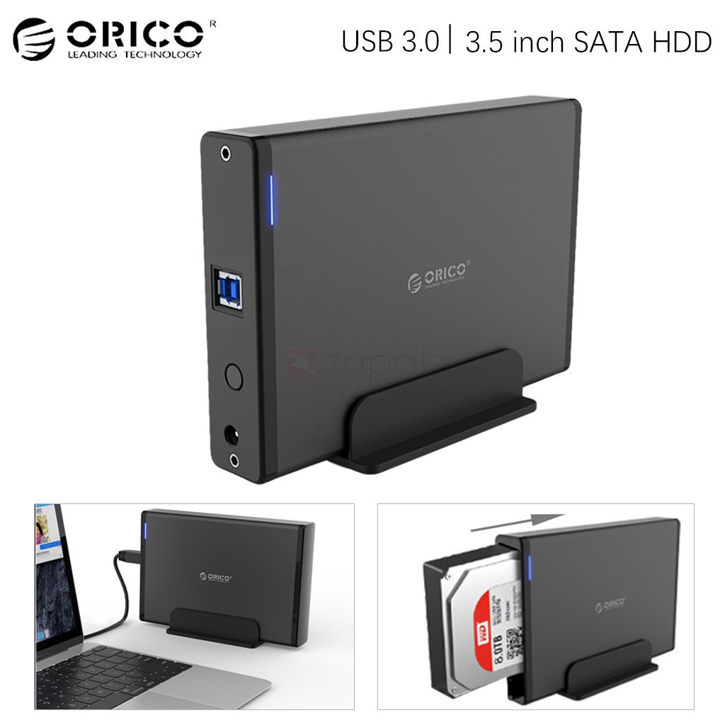 Hộp Đựng Ổ Cứng PC SATA USB 3.0 - HDD Box 3.5" ORICO 7688U3 Vỏ Kim Loại - CHÍNH HÃNG ORICO