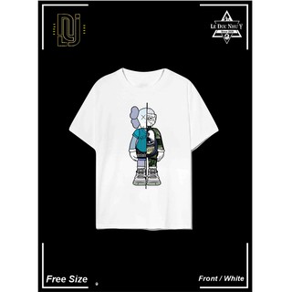 Áo Thun Tay Lỡ Unisex,Ulzzang Form Rộng FreeSize Cho Nam Nữ Bearbrick