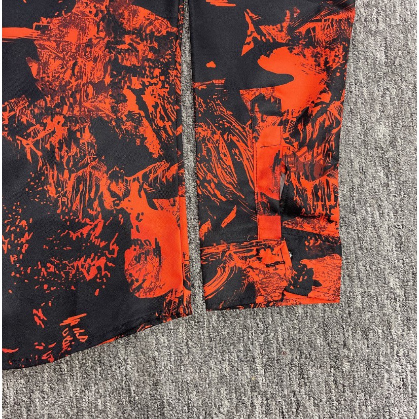 RODI Áo sơ mi nam nữ họa tiết loang đỏ, áo sơ mi nam nữ dài tay cá tính- D194 | BigBuy360 - bigbuy360.vn