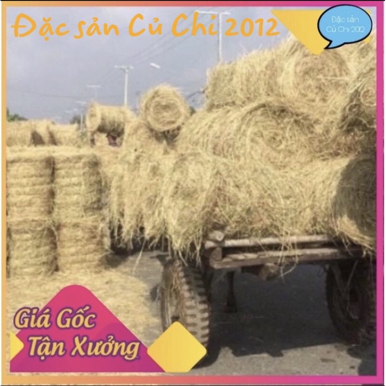 [Rơm cuộn 15-18kg] Rơm khô Củ chi