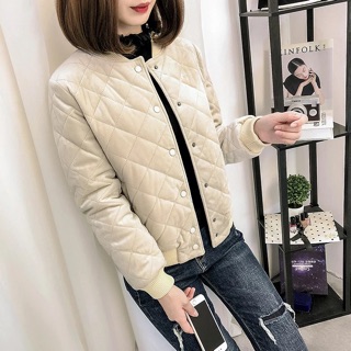 Áo khoác bomber nhung nữ - Hàng order