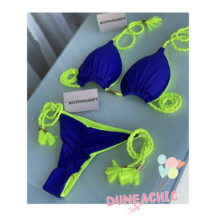 DUNEA Bộ bikini 2 mảnh Y0725 tua rua gợi cảm thời trang