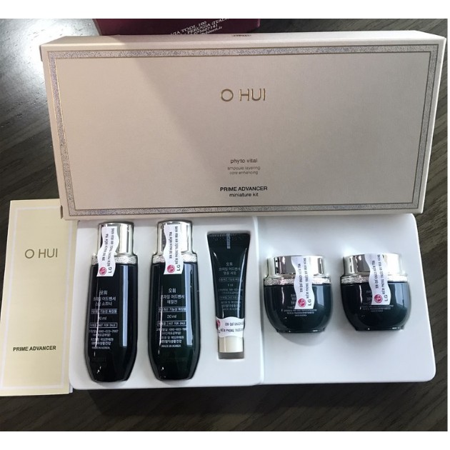 {GIÁ HỦY DIỆT} Bộ Dưỡng Trắng Da Chống Lão Hóa OHUI Xanh Phyto Vital Prime Advancer - 5 sản phẩm