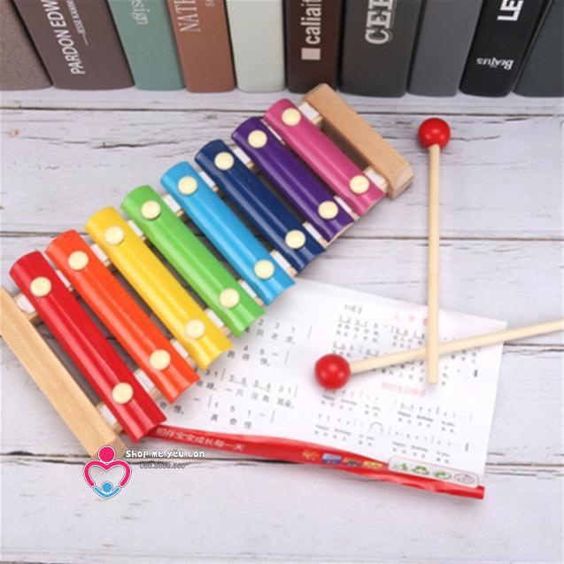 Đàn đồ chơi cho bé - Đàn Gỗ 8 Âm Thanh Phát Triển Khả Năng Cảm Quan, Cảm Thụ, Nhận Biết - Loại 1