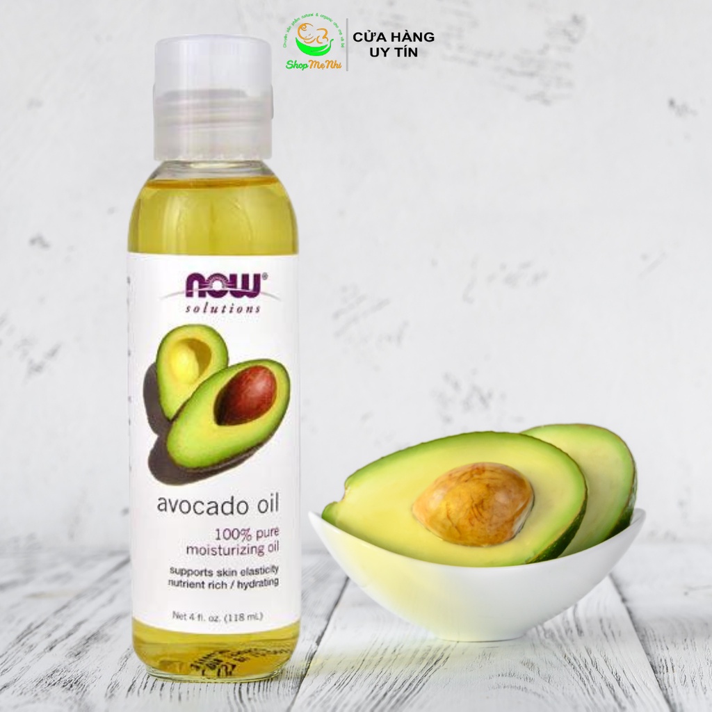 Dầu bơ dưỡng ẩm, massage - NOW Solutions Avocado Oil, 118ml.