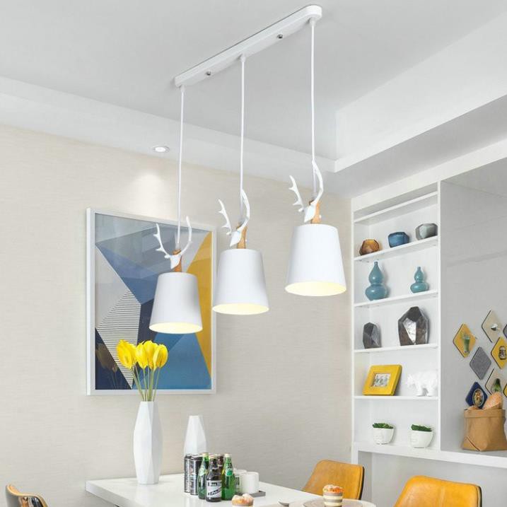 Đèn thả trang trí trần bộ 3 decor nội thất phòng khách phòng ngủ bàn ăn bao gồm bóng led