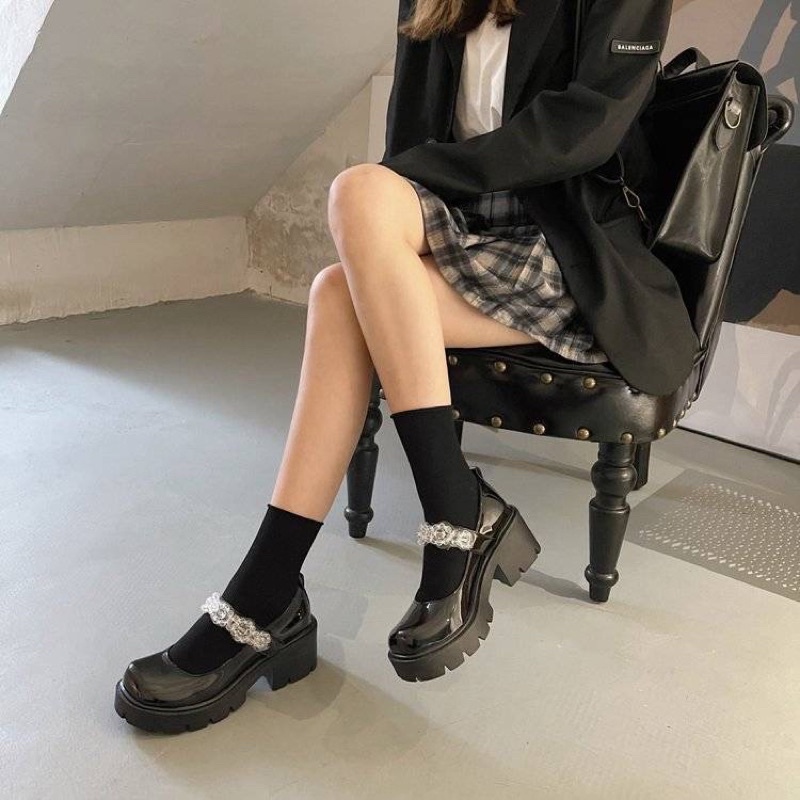 Giày Quai Hoa Đế Cao