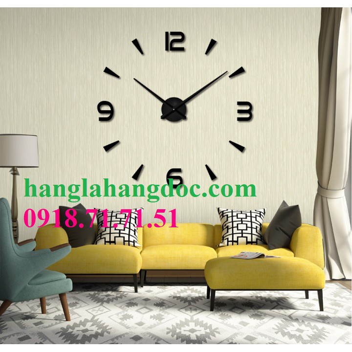 Đồng hồ dán tường loại to (1,5m đường kính) mẫu số 7 (DIY Sicker Clock version 7)