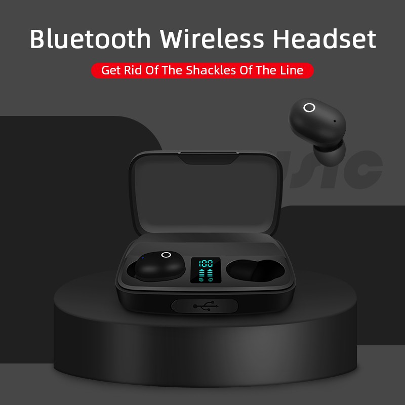Tai nghe Bluetooth 5.0 True Wireless TWS M1 - Bản Quốc tế - Bass mạnh cực hay | BigBuy360 - bigbuy360.vn