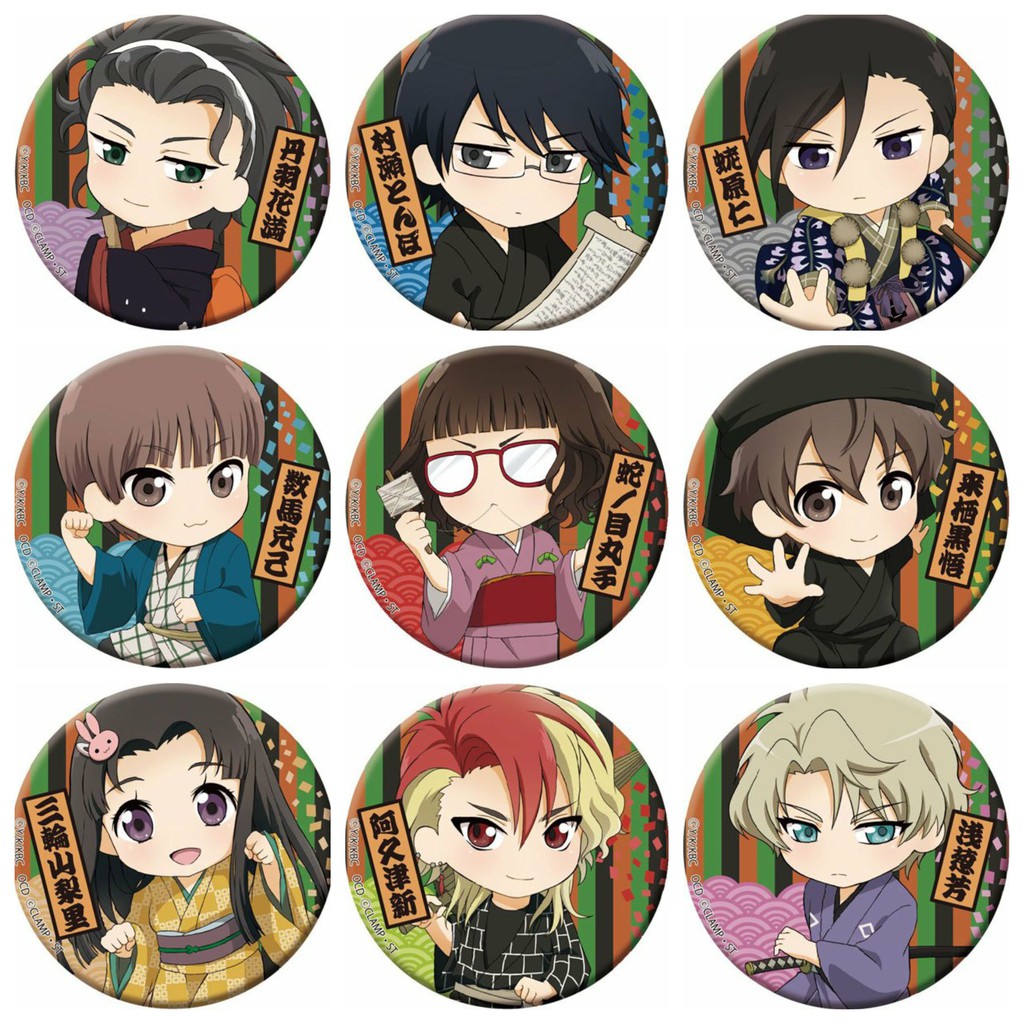 Huy hiệu cài áo IN HÌNH Kabukibu! anime chibi dễ thương tiện lợi m1