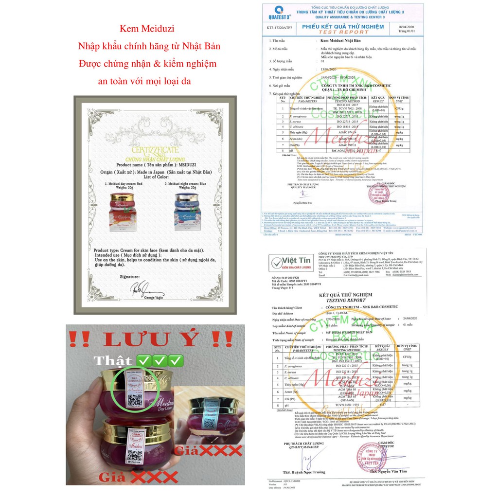 Kem meiduzi Nhật Bản ngày và đêm 20gr