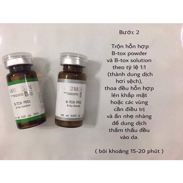 Bộ Thay Da Sinh Học Matrigen B-Tox Peel Của Hàn Quốc