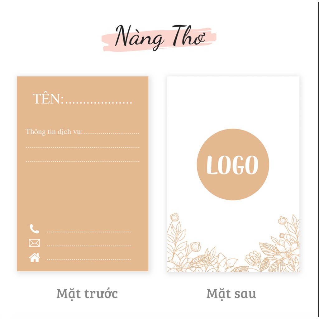 500 THẺ THANK YOU &amp; NAMECARD DANH THIẾP THEO YÊU CẦU_THIẾT KẾ NÀNG THƠ