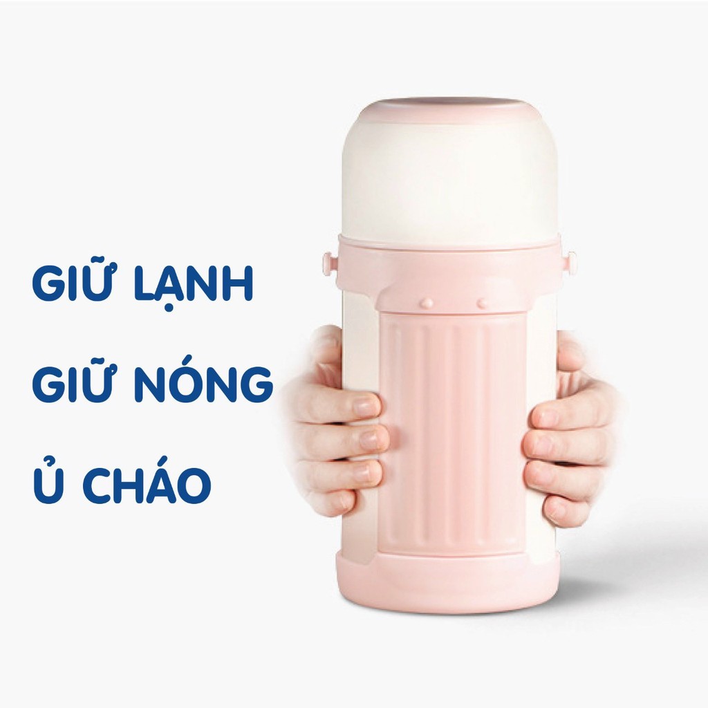 [Haobaby shop] Bình ủ cháo giữ nhiệt Doux cho bé