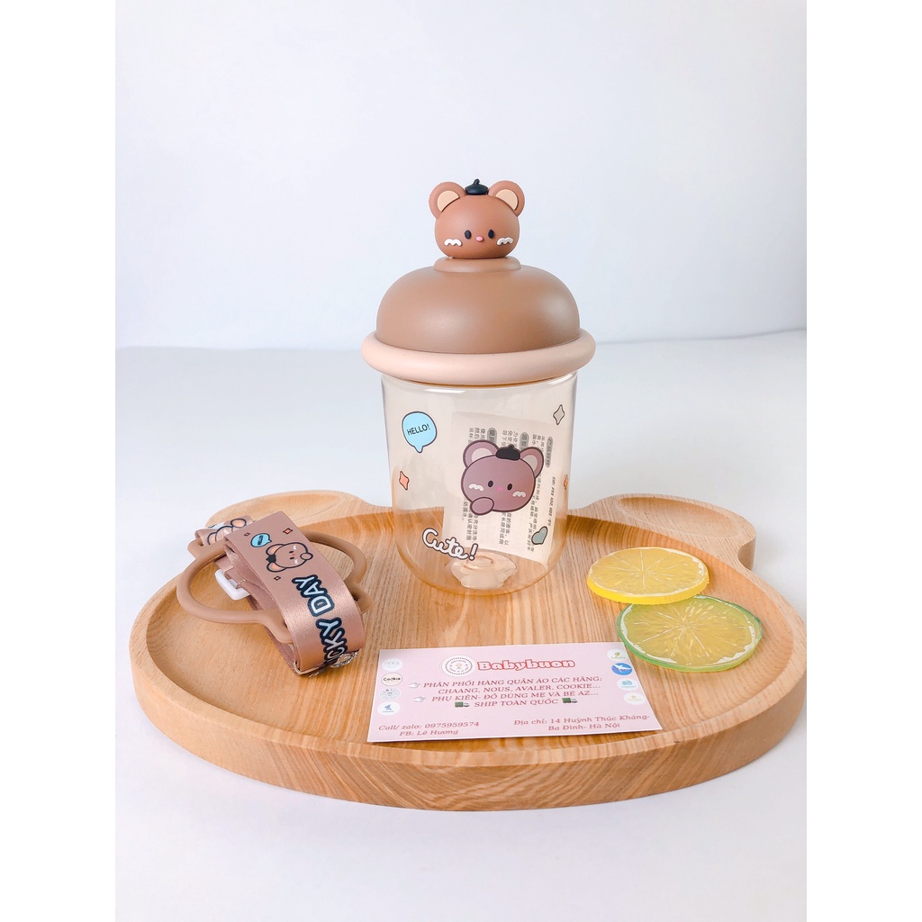 Bình Nước Tập Uống Cho Bé Cute, Bình Nước An Toàn, Dễ Sử Dụng Babibu - BNTU