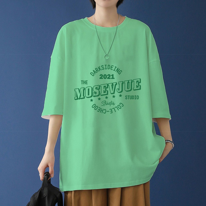 Áo cotton nam nữ unisex thun tay lỡ ulzzang phông đen cotton oversize form MOSEVJUE rộng in hình cool ngầu SamMy96 Shop