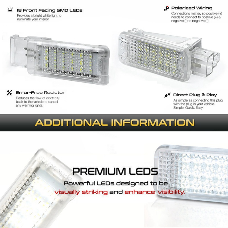 Đèn Led Gắn Cửa Xe Hơi Audi A4 A6 C6 C7 R8 TT Q5 Q3 Q7 A8 S3 RS6 4B0947415 4b0947415A 4E0947415 8d0947415