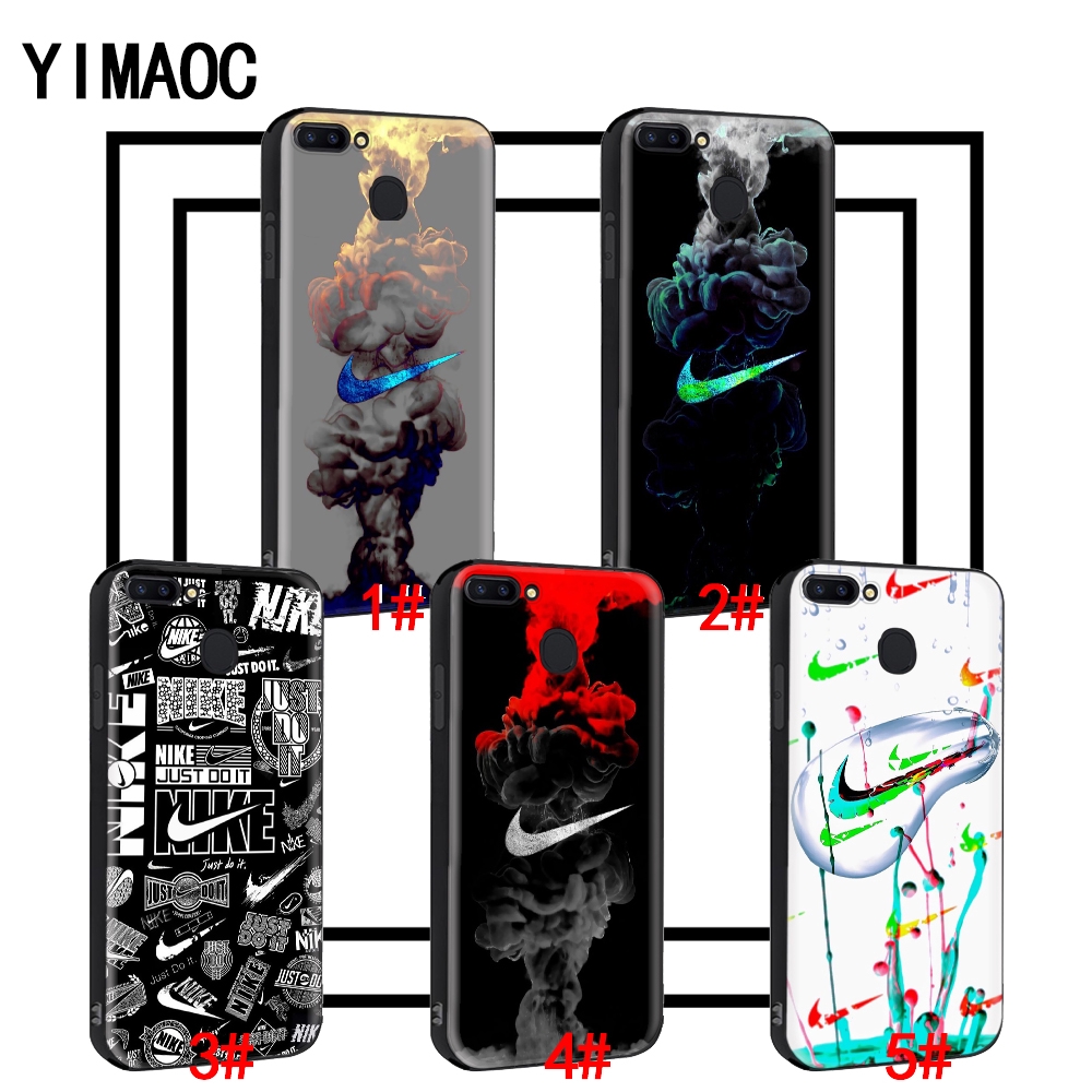 Ốp điện thoại mềm hình biểu tượng Nike cho OPPO A3S A5 A37 A39 A5S A7 A59 F1S F3 A1 F5 F7 F9 12A