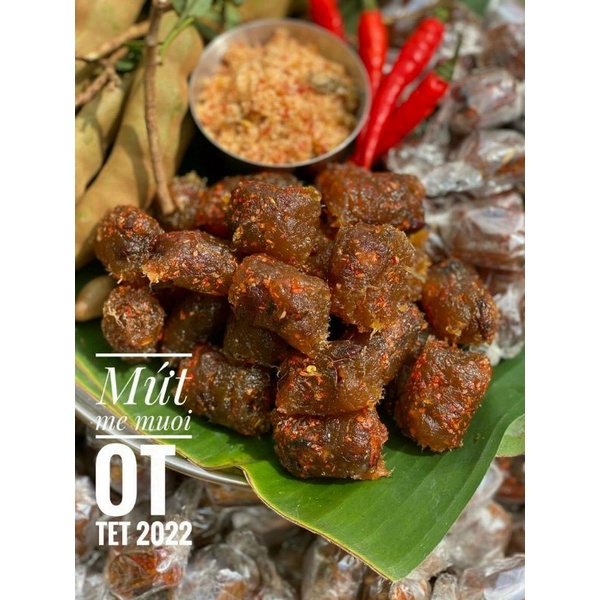 Mứt Me Viên Muối Ớt LON 500GR [FREE SHIP]TỪ ĐƠN 50K, [Loại Đặc Biệt] Hàng ngon nhà làm
