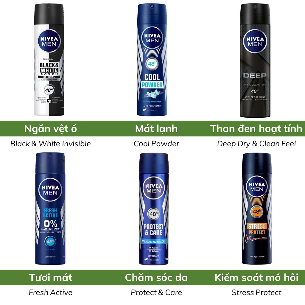 Xịt khử mùi nam Nivea Men