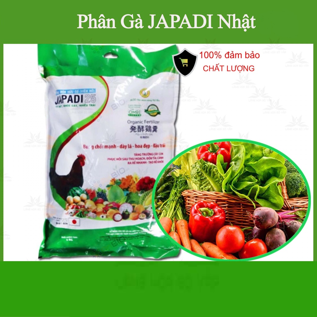 Phân gà Japadi gói 1kg NPK 4-3-4 hữu cơ nhập khẩu từ Nhật bản