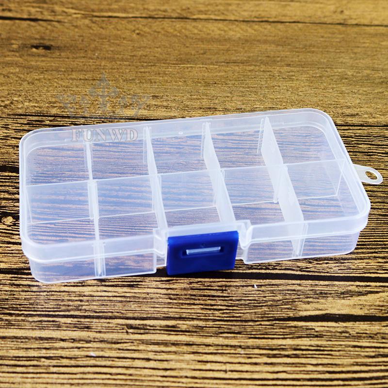 10/15/24 Compartments Plastic Box Jewelry Bead Storage Container DIY Organizer