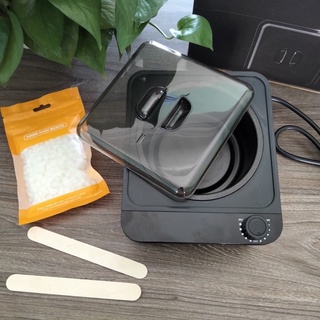 Combo nồi nấu sáp chống dính + 100gram sáp cao cấp + 5 que phết sáp