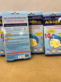 Hộp 6 miếng dán hạ sốt Aikido