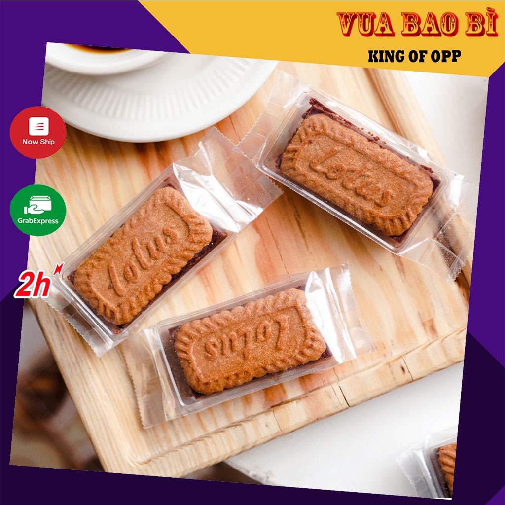 Bao bì đựng bánh kẹo, túi đựng bánh gấp viền trong và mờ, 4.5x13+2.5cm,BBK6 - VUA BAO BÌ