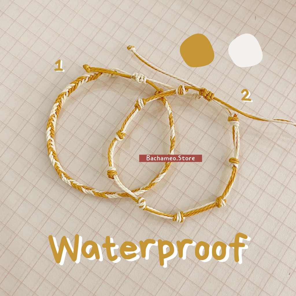 Set vòng tay waterproof - set đuôi sam - nút thắt