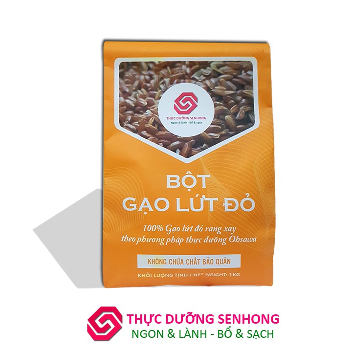 Bột gạo lứt đỏ nguyên chất (1kg) Rang xay theo phương pháp thực dưỡng Ohsawa