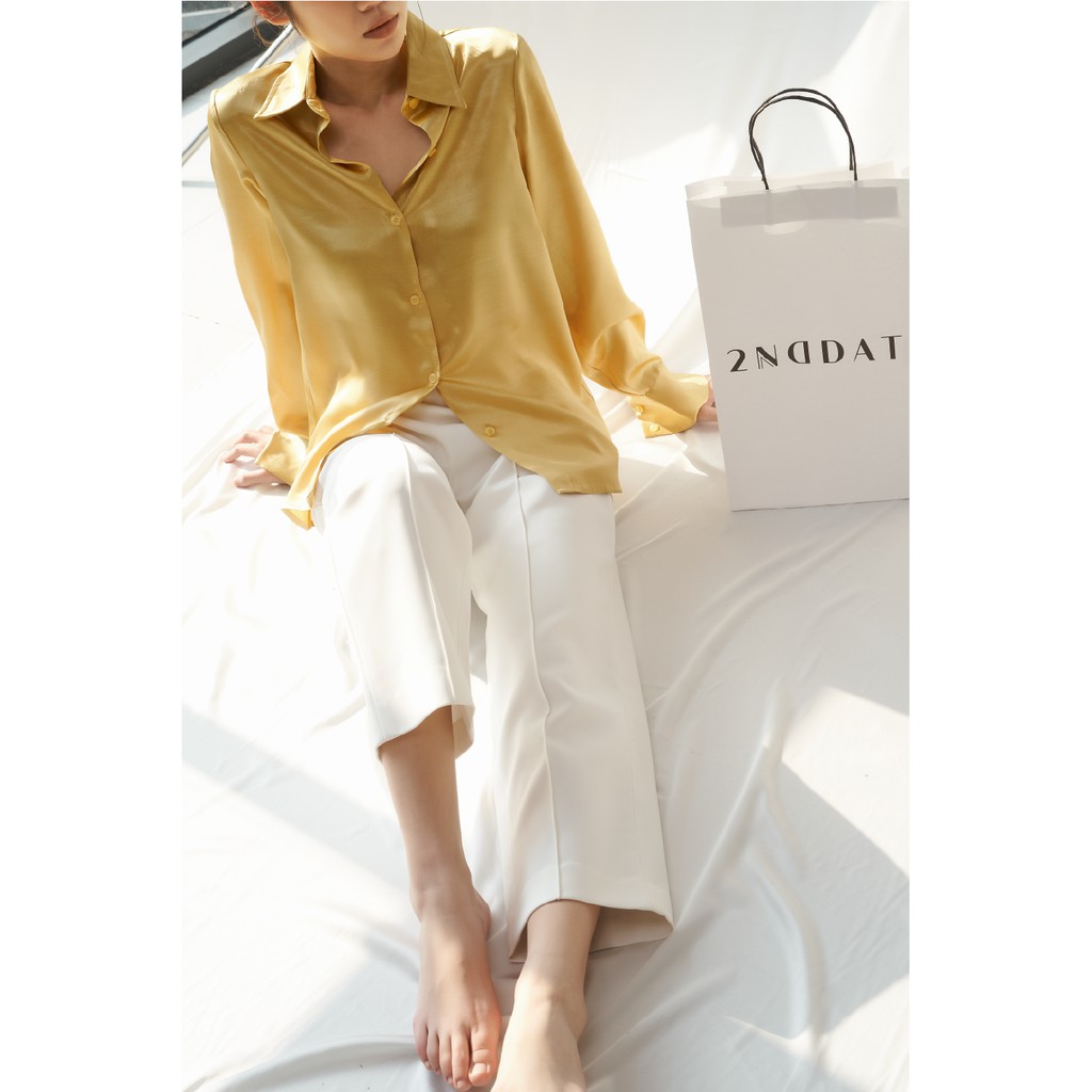 Áo sơmi lụa satin 2ND DATE TOP031B