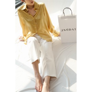 Áo sơmi lụa satin 2ND DATE TOP031B