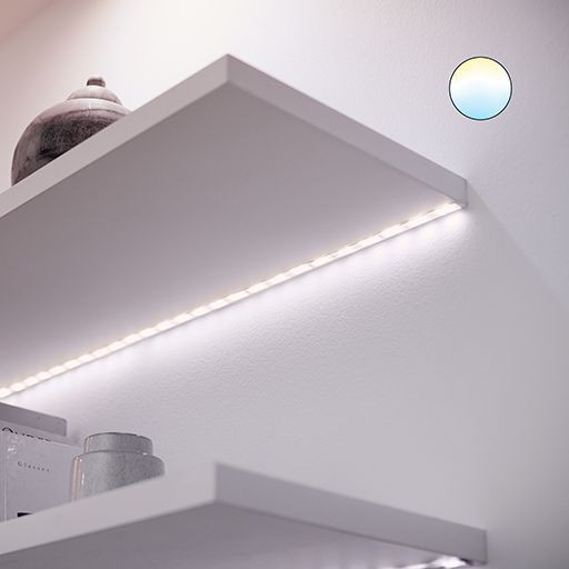 Đèn LED dây Philips WiZ Lightstrip Starter Kit 2m - đèn 16 triệu màu, dễ uốn cong, tương thích với Google Home và Alexa